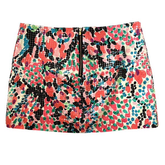 LILLY PULITZER Sequin Mini Skirt - Tate Cameo White Sweet Nothing - Size 0 - Picture 5 of 5
